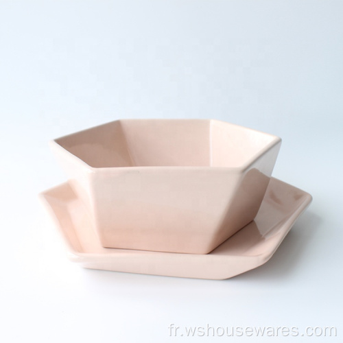 Wholesale Polygon Vaisselle Poterie Luxe